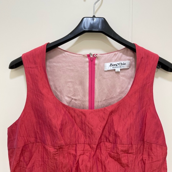 Designer Bernadette Styled NWOT Taffi Taffeta Floral Dress Set Pink Bon Chic 11 - Picture 6 of 7